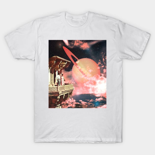 Saturn View T-Shirt by CollageSoul